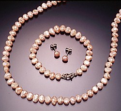 "Mandy" nugget pearl set